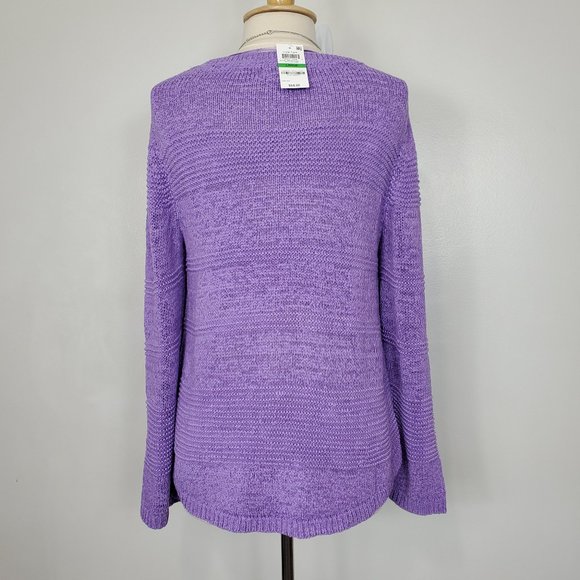 Style & Co Loose Weave Mixed Stitch Sweater NEW NWT Size XL - Picture 4 of 11